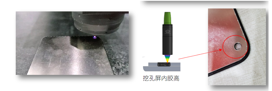 How Chromatic Confocal Sensors Measure Dispensing on Punch-hole Display Camera Modules